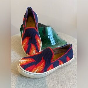 Rothys Kid Flame knit Slip-On Sneakers